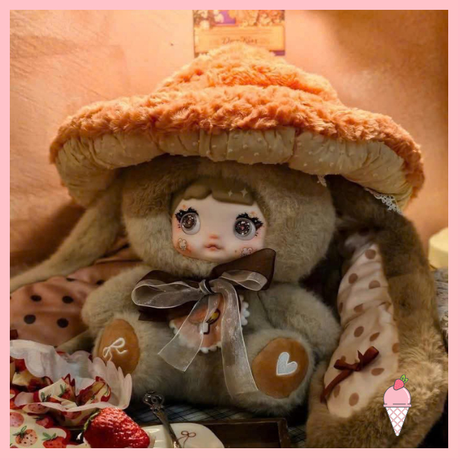 [Hỏa tốc] Blind box Gấu bông mô hình nhân vật Nommi 400% V2 Mushroom Hat HITOY chính hãng