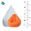 Ghế Lười Hạt Xốp 3II HOME Combo Lót Vỏ Ghế Vải Trượt Nước Chống Thấm Phù Hợp Cho Outdoor Lẫn Indoor