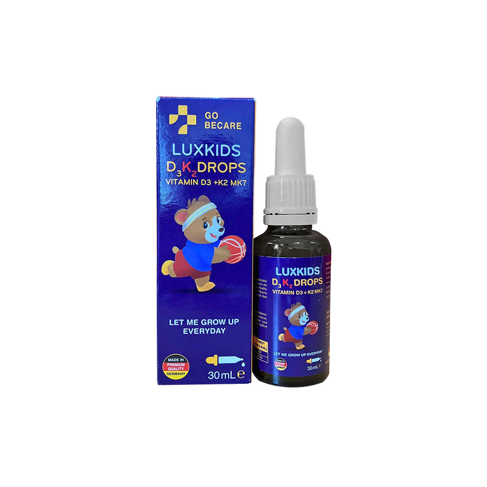 Siro LuxKids D3K2 Drops – Bổ sung Vitamin D3 K2 cho bé từ 6 tháng – Dạng nhỏ giọt dễ uống