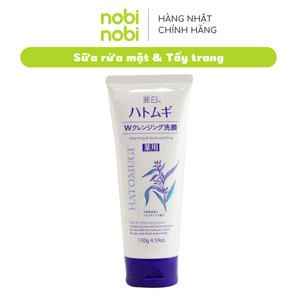 [MUA 2 TẶNG 1] Sữa rửa mặt Reihaku Hatomugi làm sạch sâu, làm sáng da và ngừa mụn