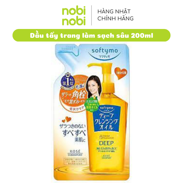 [MUA 2 TẶNG 1] Dầu tẩy trang Kose Softymo Deep Cleansing Oil làm sạch 200ml/230ml