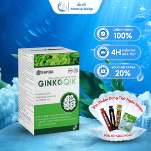 Shinpoong Ginkoqik Hỗ Trợ Hoạt Huyết Dưỡng Não, Giảm Đau Đầu, Cải Thiện Mất Ngủ, Chóng Mặt Tiền Đình - Hộp 30 Viên