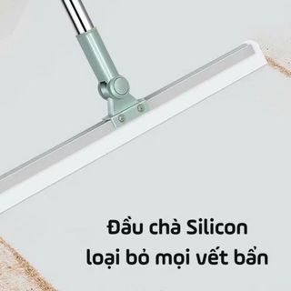 Homee.cok Cây Gạt Nước Silicon Lau Sàn Lau Kính Đa Năng Cán Dài Xoay 180 Độ Linh Hoạt, Cực Tiện Lợi