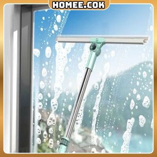 Homee.cok Cây Gạt Nước Silicon Lau Sàn Lau Kính Đa Năng Cán Dài Xoay 180 Độ Linh Hoạt, Cực Tiện Lợi
