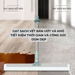 Homee.cok Cây Gạt Nước Silicon Lau Sàn Lau Kính Đa Năng Cán Dài Xoay 180 Độ Linh Hoạt, Cực Tiện Lợi