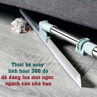 Homee.cok Cây Gạt Nước Silicon Lau Sàn Lau Kính Đa Năng Cán Dài Xoay 180 Độ Linh Hoạt, Cực Tiện Lợi