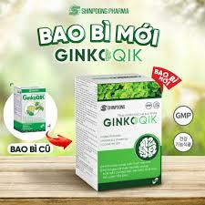 Shinpoong Ginkoqik Hỗ Trợ Hoạt Huyết Dưỡng Não, Giảm Đau Đầu, Cải Thiện Mất Ngủ, Chóng Mặt Tiền Đình - Hộp 30 Viên