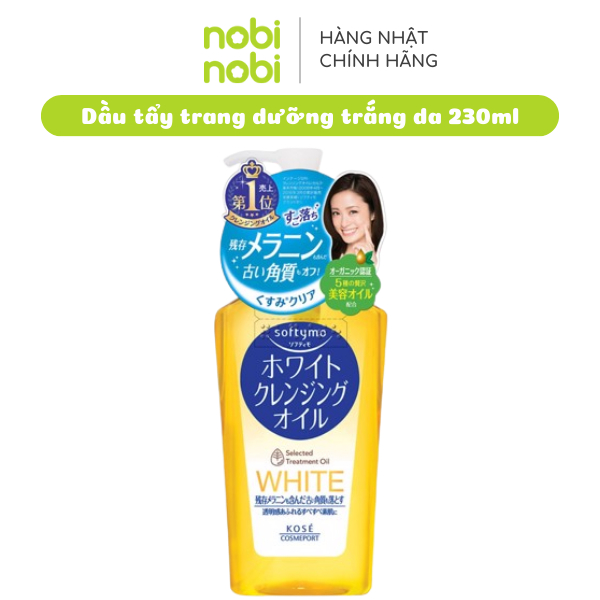 [MUA 2 TẶNG 1] Dầu tẩy trang Kose Softymo White Cleansing Oil 60ml/200ml/230ml