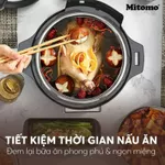 Nồi Áp Suất Điện Mitomo KB5034 - Nấu Nhanh - Hầm Mềm - Tiết Kiệm Thời Gian - Hàng Chính Hãng Bảo Hành 24 Tháng — ảnh 2