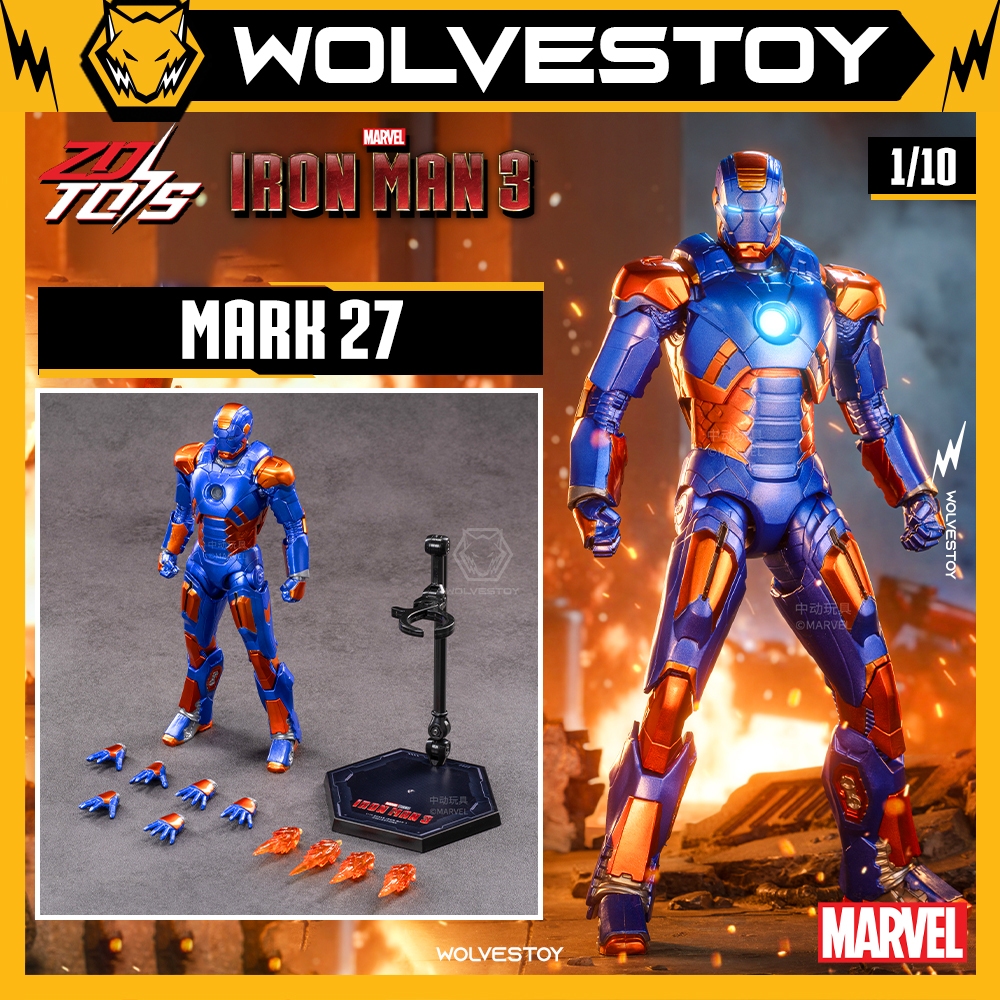 Jada Toys Marvel Iron Man In Die-Cast - Statuetta Metallica Da 10 Cm - Collezionabile +8 Anni - 2