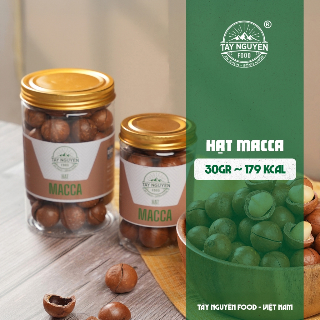 Hạt Macca nứt vỏ hộp kèm đồ khui Tây Nguyên Food - Việt Nam 500g ...