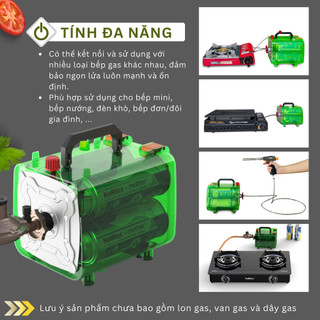 Hộp Đựng Lon Gas Mini 4X - Giải Pháp Thay Thế Cho Bình Gas 12kg - Gia Tăng Thời Gian Cháy Gấp 4 Lần
