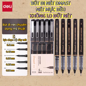 Bút Vẽ Kỹ Thuật Cao Cấp 0.15/0.25/0.35/0.45mm – Ngòi Nhiều Size, Mực Chống Nước, Dùng Vẽ Nét & Phác Thảo Bút mực trực ti