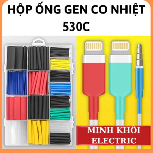 Hộp ống gen co nhiệt cách điện 530 cái,set 530c ống gen nhiệt cách điện,bộ 530c gen co nhiệt đủ loại,hộp ống gen dây co