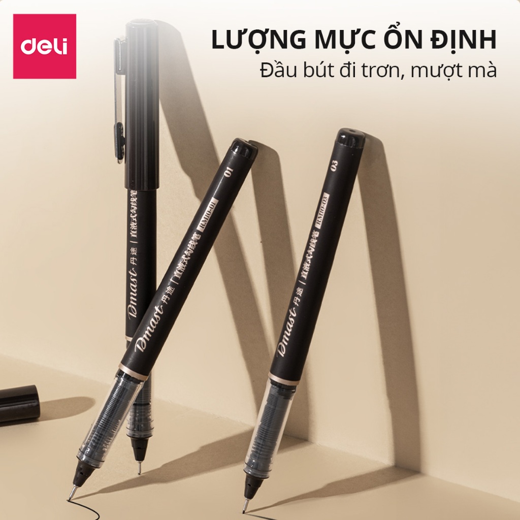 Bút Vẽ Kỹ Thuật Cao Cấp 0.15/0.25/0.35/0.45mm – Ngòi Nhiều Size, Mực Chống Nước, Dùng Vẽ Nét & Phác Thảo Bút mực trực ti