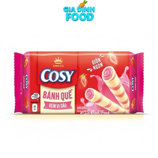Bánh Quế Cosy 4 Vị Socola, Dâu, Lá Dứa, Xoài Xí Muội Hộp x 117.6G