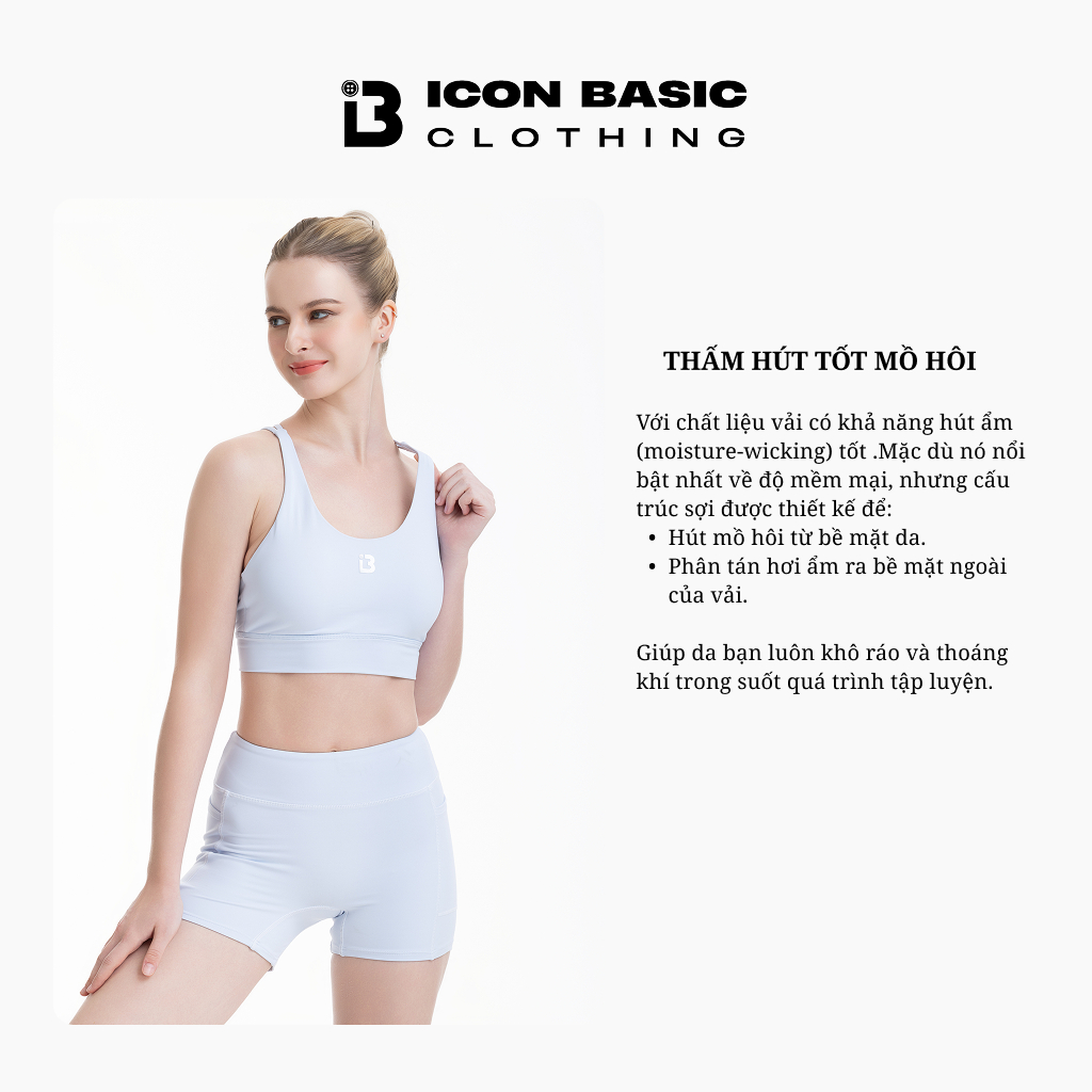 Áo Bra Thể Thao BASIC BRA mềm mại, tôn dáng - ICON BASIC