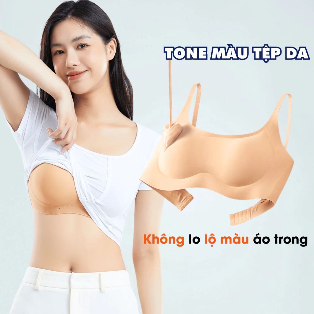Áo ngực nữ su đúc cao cấp mềm mịn đệm mút vừa 3D nâng đỡ định hình 4 nấc cài chắc chắn LANIXA A03