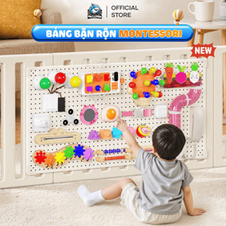 Bảng Bận Rộn Montessori Đa Năng Cho Trẻ Em, Đồ Chơi Giáo Dục Sớm Hỗ Trợ Bé Phát Triển Tư Duy, Vận Động Tinh