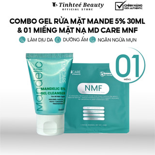 COMBO GEL RỬA MẶT MANDE 5% 30ML  & 01 MIẾNG MẶT NẠ MD CARE MNF