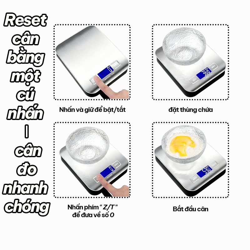 Bảo hành hai năm - ân Tiểu Ly Điện Tử Nhà Bếp  - Cân nhà bếp - Chống thấm nước và dễ vệ sinh - Chính xác đến 0,01 gram