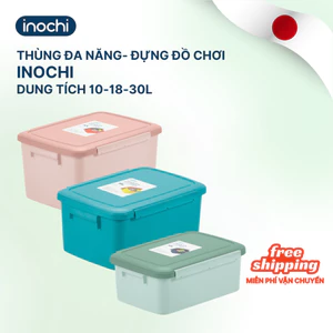 Thùng nhựa đa năng đựng đồ chơi cho bé Notoro Inochi 10L 18L 30L - An toàn, cao cấp, kháng khuẩn