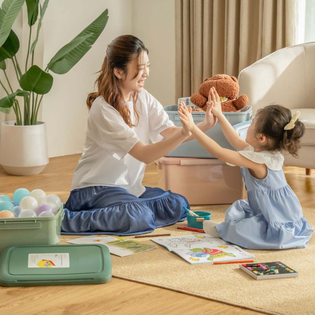 Thùng nhựa đa năng đựng đồ chơi cho bé Notoro Inochi 10L 18L 30L - An toàn, cao cấp, kháng khuẩn