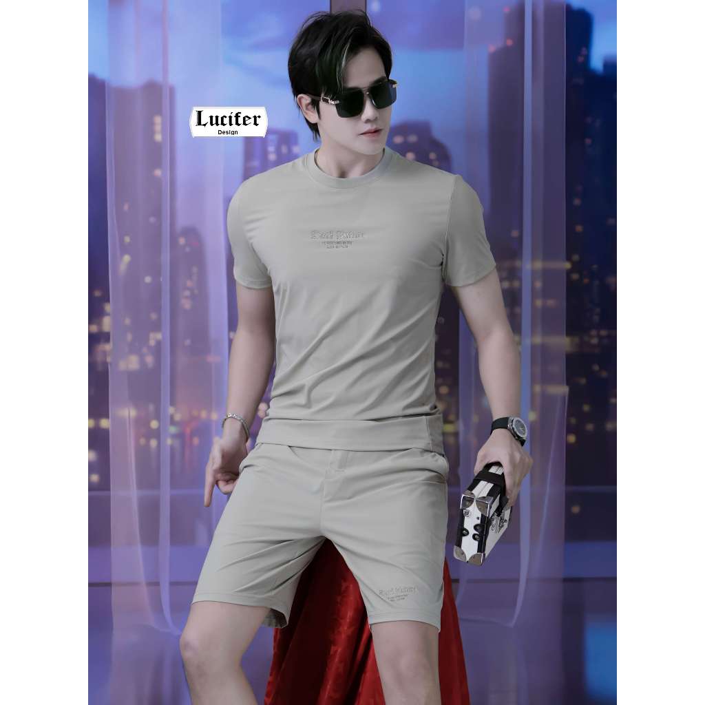 Lucifer Set đồ nam thể thao Dark -Ms26 Chất vải lạnh mềm mát 16% spandex định hình chống nhăn giữ form tốt Thấm hút thoá