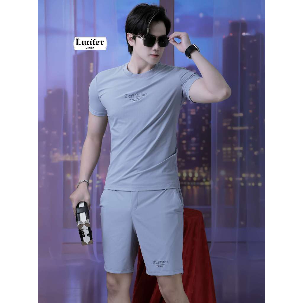 Lucifer Set đồ nam thể thao Dark -Ms26 Chất vải lạnh mềm mát 16% spandex định hình chống nhăn giữ form tốt Thấm hút thoá