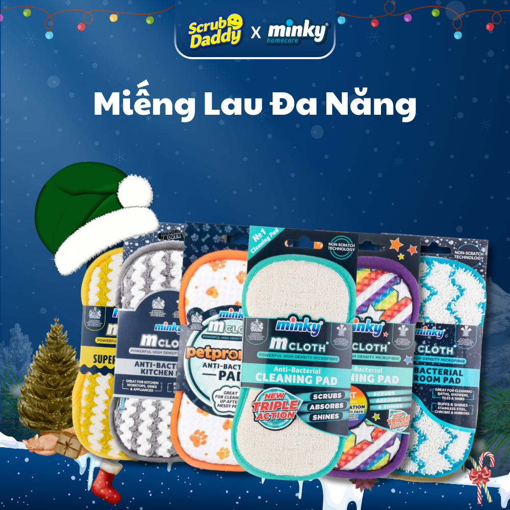 Trọn Bộ Miếng Lau Vệ Sinh Minky Homecare - Kháng Khuẩn, Đa Năng và Siêu Tiện Lợi | BigBuy360 - bigbuy360.vn