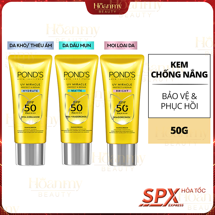 KEM CHỐNG NẮNG PHỔ RỘNG POND'S UV MIRACLE SPF50+ PA++++