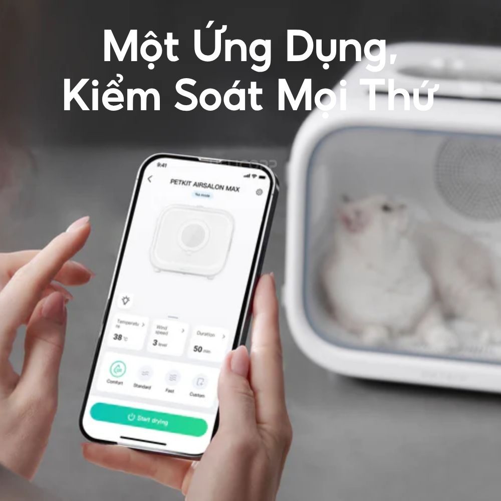 [New 2026] Máy Sấy Lông Chó Mèo Petkit AirSalon Max Pro 2026 Lồng Sấy Lông Thú Cưng Spa Tại Nhà