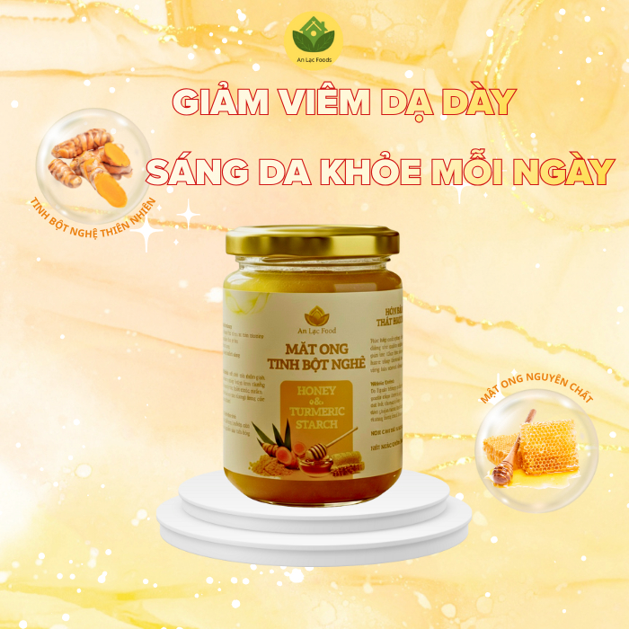 Mật Ong Tinh Nghệ An Lạc - Hỗ Trợ Dạ Day, Đẹp Da, Tăng Đề Kháng