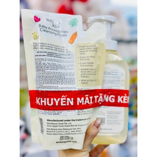 Nước Rửa Bình Sữa Và Đồ Dùng Em Bé BZU BZU Cleansing Foam Tạo Bọt, Thành Phần Thực Vật Chai 500ml