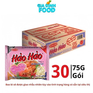 Thùng x30 Gói Mì Hảo Hảo Tôm Chua Cay 75g/ Hảo Hảo Big Gói 100g