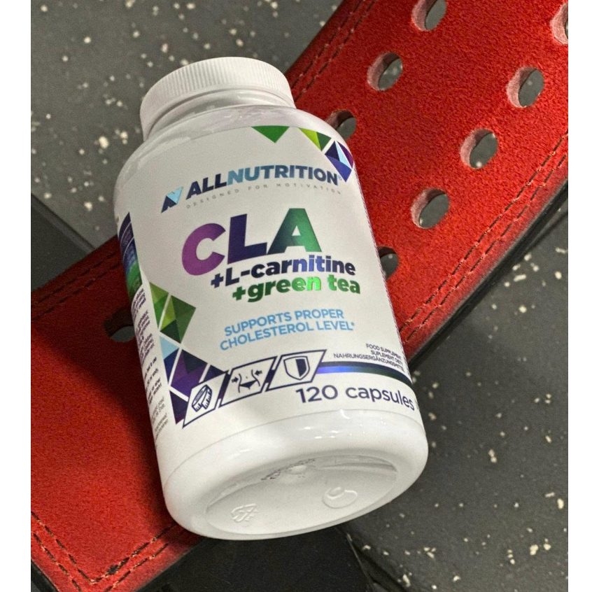 allnutrition cla l carnitine green tea ALLNUTRITION - Hỗ trợ Giảm Mỡ : CLA + L-Carnitine + Green Tea 120v main image 1