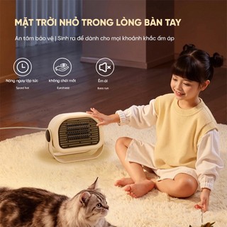 Máy sưởi gốm mini YAMAZAKI để bàn nhỏ gọn tiện lợi công suất 400W sưởi ấm cho trẻ, cho cá nhân làm việc, học tập