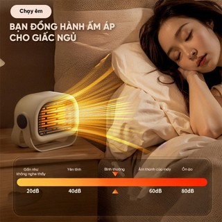 Máy sưởi gốm mini YAMAZAKI để bàn nhỏ gọn tiện lợi công suất 400W sưởi ấm cho trẻ, cho cá nhân làm việc, học tập