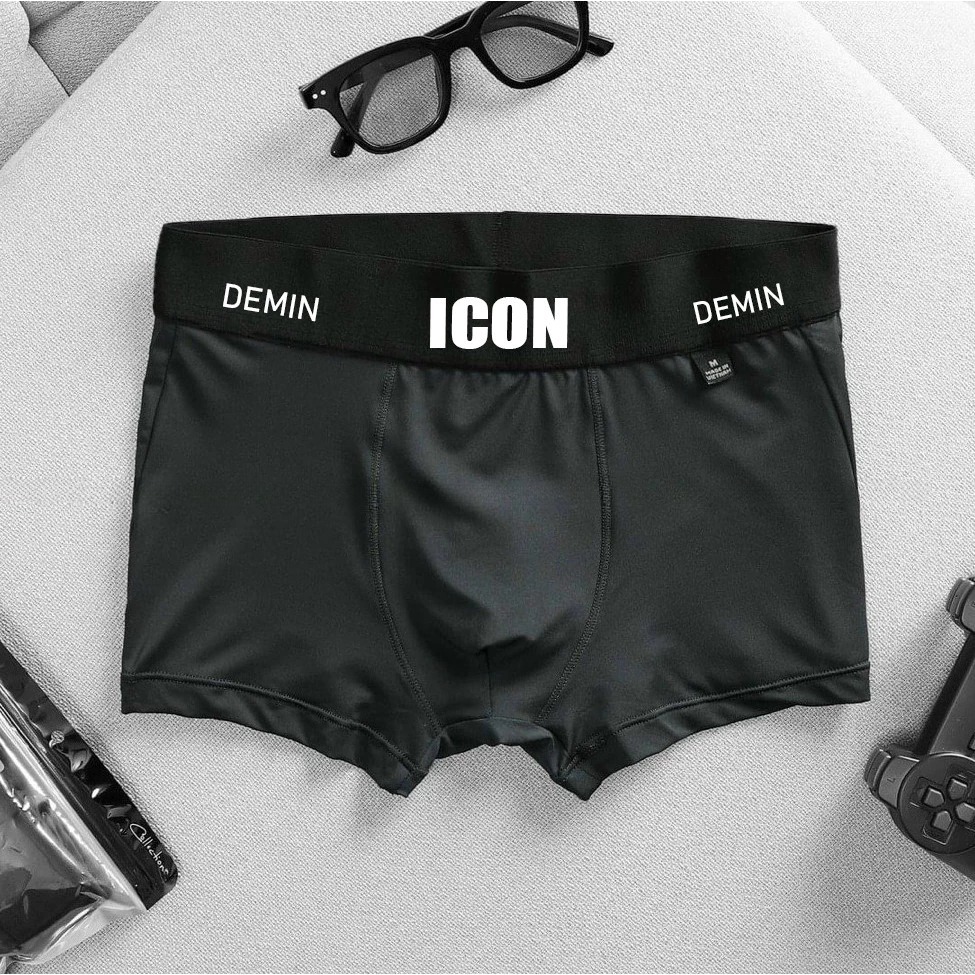 [Peinn] Quần Lót Nam Boxer IC04 Demin Thun Lạnh Cao Cấp Thoáng Khí, Co Giãn 4 Chiều - Combo 5 Cái, Set 5 Màu