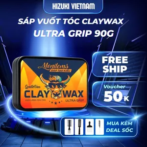 Sáp vuốt tóc hương nước hoa Menitems Claywax, Sáp vi tinh thể hiệu năng cao, giữ nếp 12H không bết dính