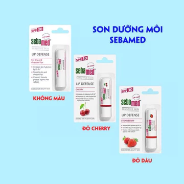 Son dưỡng giảm khô nứt môi Sebamed pH5.5 Sensitive Skin Lip Defense SPF30 4.8g