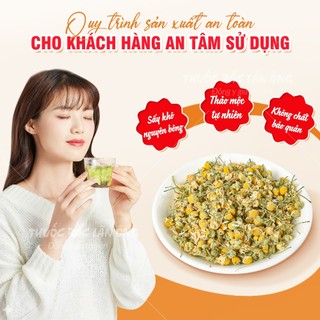 Hoa cúc la mã 100g, trà hoa cúc Chamomile, bông nở, thơm, đẹp, dùng pha trà dưỡng nhan - Lãn Ông