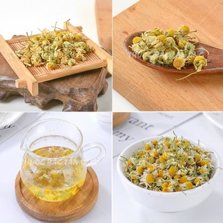 Hoa cúc la mã 100g, trà hoa cúc Chamomile, bông nở, thơm, đẹp, dùng pha trà dưỡng nhan - Lãn Ông