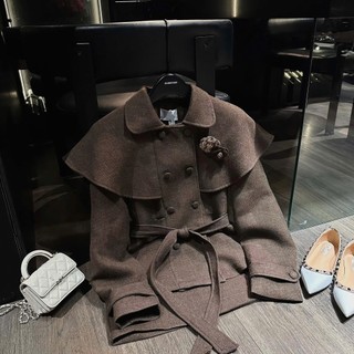 MIMI CLOTHING - Trang Phục Nữ Phong Cách Tiểu Thư Áo Khoác Dài Tay Đính Khuy Kèm Chân Váy Ngắn Xòe Nhẹ