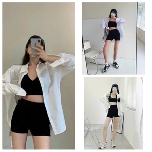 Quần Legging Đùi Biker Short Body Dáng Ôm Boxer Nhắn Phong Cách Thể Thao