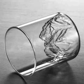 Ly Thủy Tinh Uống Trà Cà Phê Cocktail Hình Núi Phú Sỹ 3D Độc Đáo