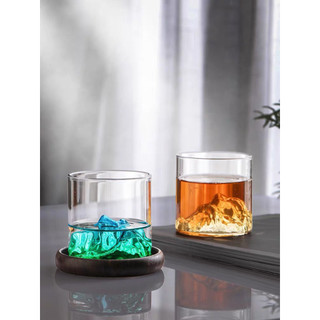 Ly Thủy Tinh Uống Trà Cà Phê Cocktail Hình Núi Phú Sỹ 3D Độc Đáo
