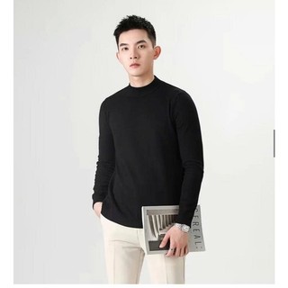 Áo Len Nam Nữ AMILY Cổ Lọ Dài Tay Chất Lông Cừu Đẹp - Áo Len Nam cổ 3 phân Ấm Thu Đông Hàn Quốc