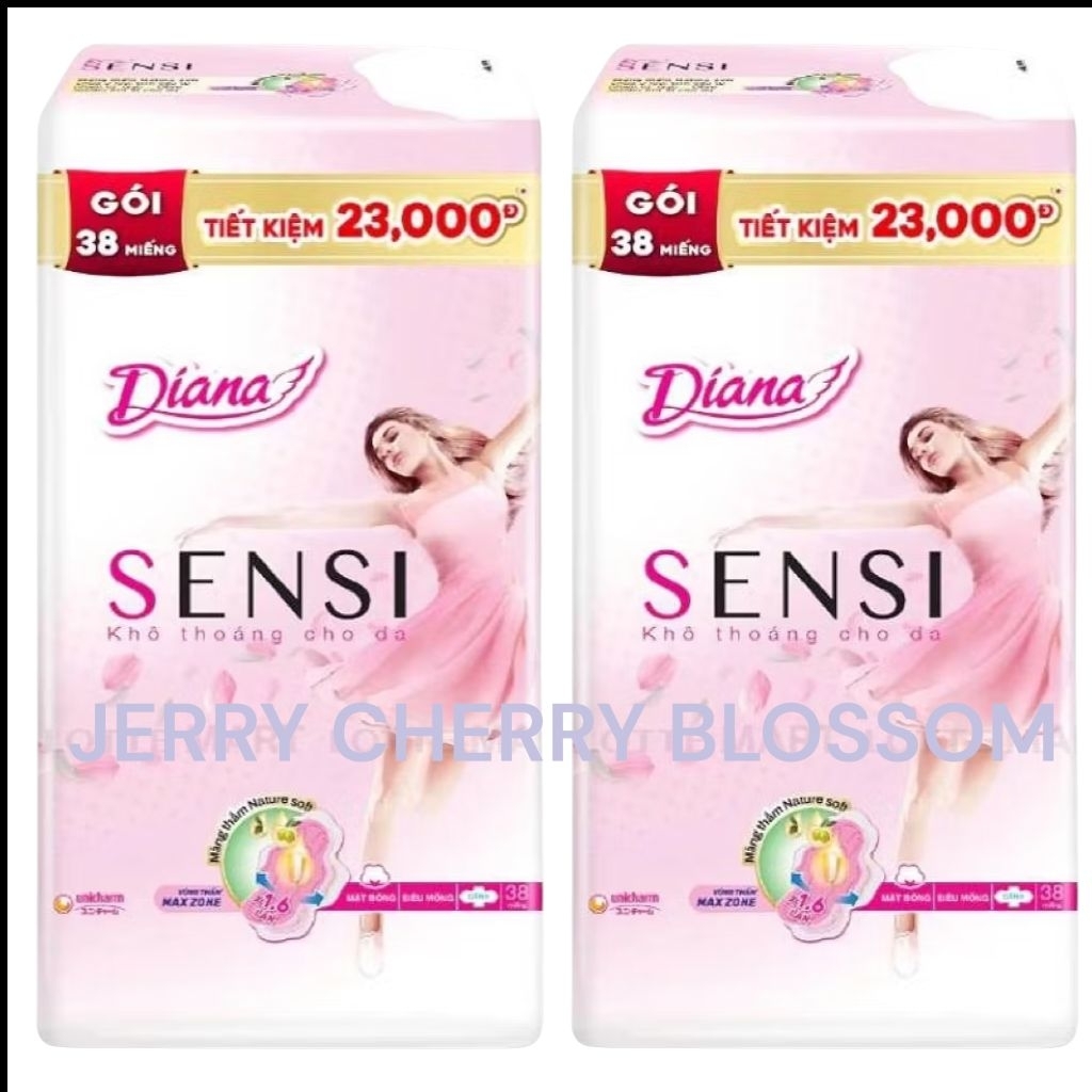 COMBO GÓI LỚN 38 MIẾNG/GÓI Diana siêu mỏng cánh(siêu thấm ,sensi)