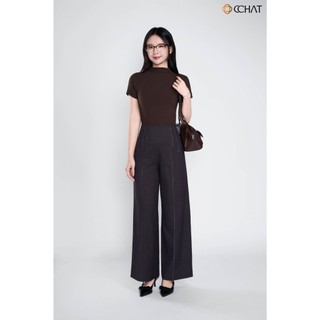 Quần Ống Rộng 𝐂𝐂𝐇𝐀𝐓 Dáng Suông Âu Lisse Chất Liệu Tuytsi Cao Cấp 25QDS2015ST